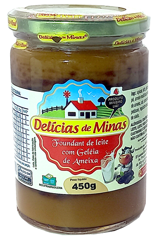 Doce Pastoso com Leite e Geléia de Ameixa
